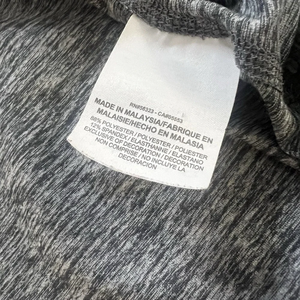 Nike Dri-FIT Running 1/4‎ Zip Pullover Womens Small Gray Heather Thumbholes